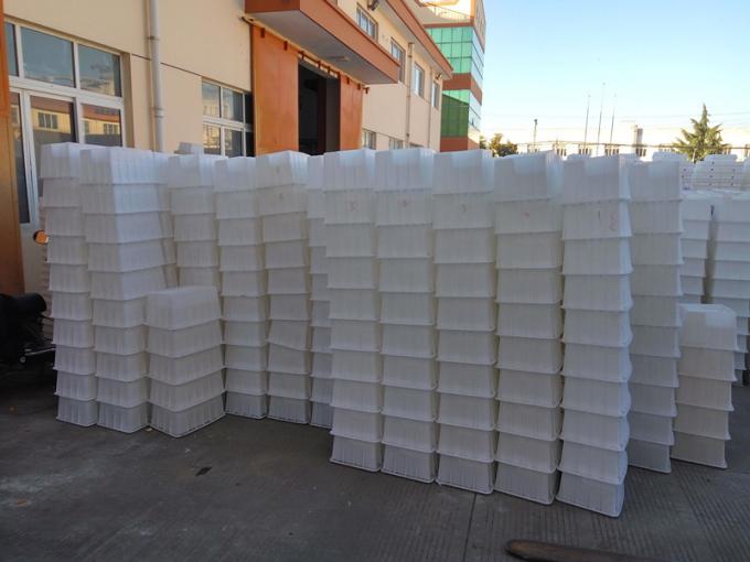 De plastic Concrete Blokvormen voor het Maken van Waarschuwing stapelt Duurzame 100 * 60 * 6cm op