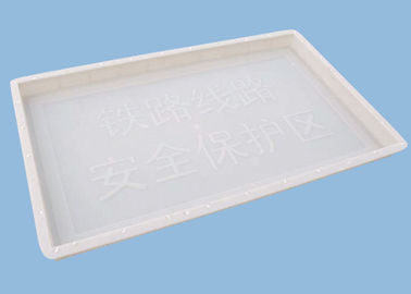 China De plastic Concrete Blokvormen voor het Maken van Waarschuwing stapelt Duurzame 100 * 60 * 6cm op leverancier