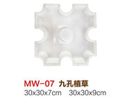China De witte Plastic Vormen van de Oprijlaanbetonmolen voor Bakstenen Zijlengte 20cm * Hoogte 16cm bedrijf