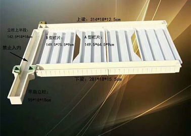 China De vlotte Postvormen van de Oppervlakte Concrete Omheining, ABS de Plastic Vormen van de Cementomheining fabriek